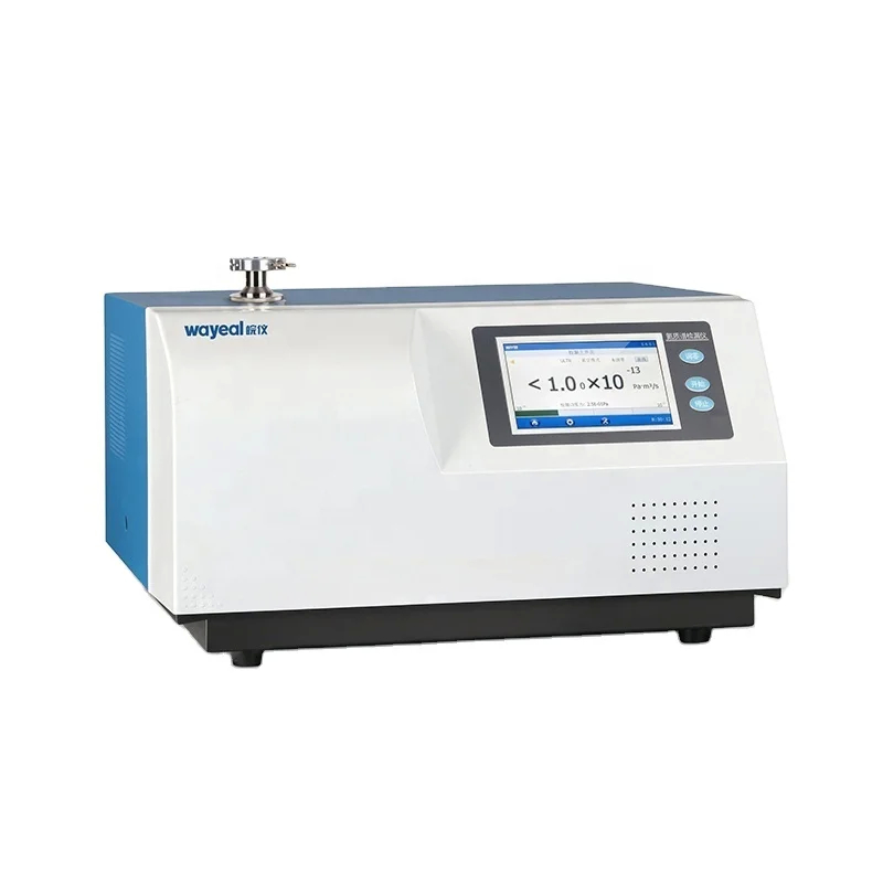 5*10-13 Pa.m3/s เครื่องตรวจจับการรั่วไหลของฮีเลียม พร้อมกับจอสัมผัส 7 สี